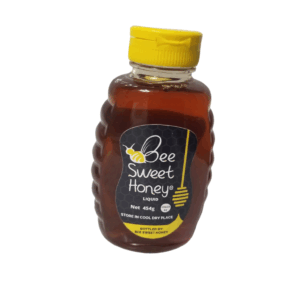 Bee Sweet Raw Honey 16 oz squeeze bottle, organic far-fresh Jamaican honey